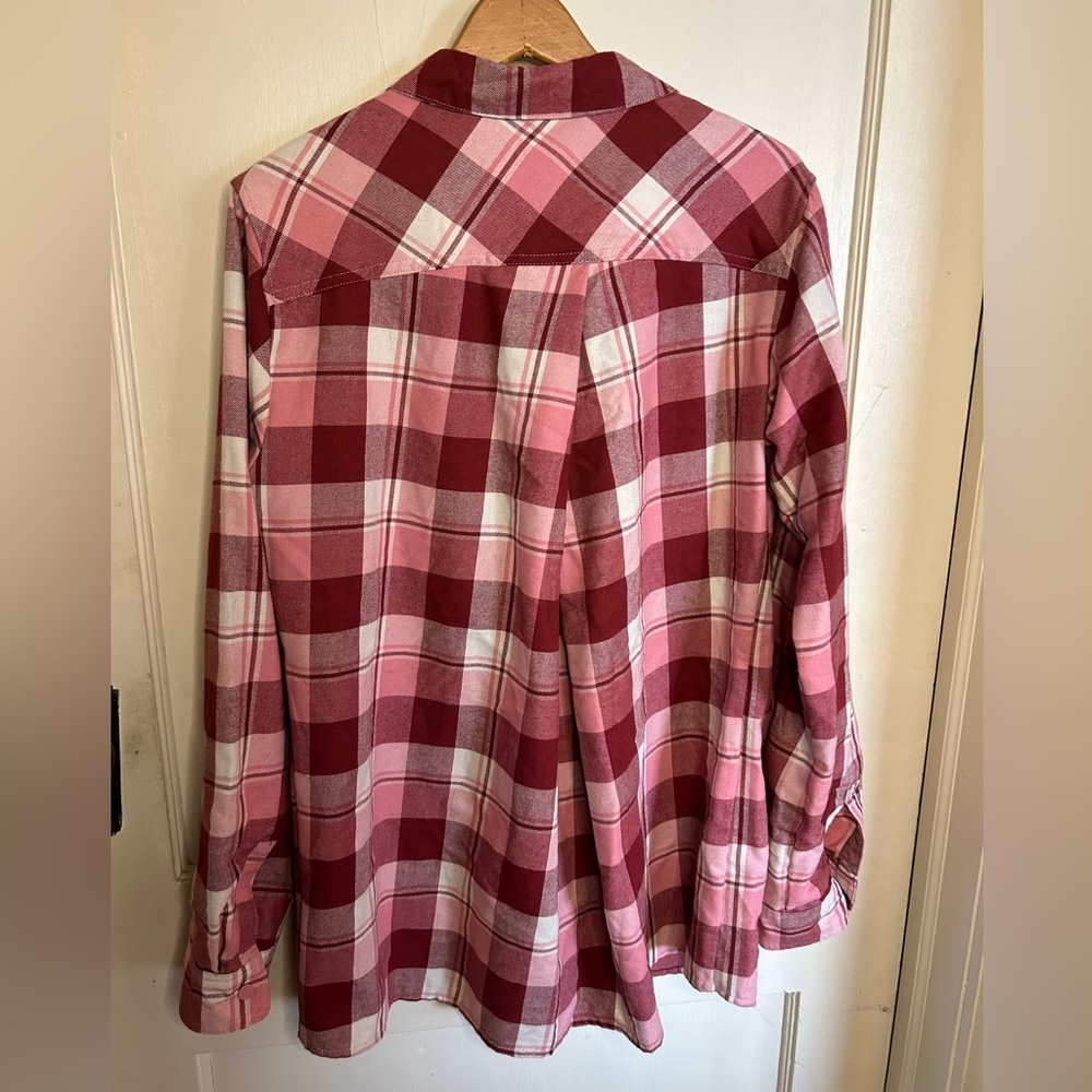 Burton ladies flannel shirt size Lg